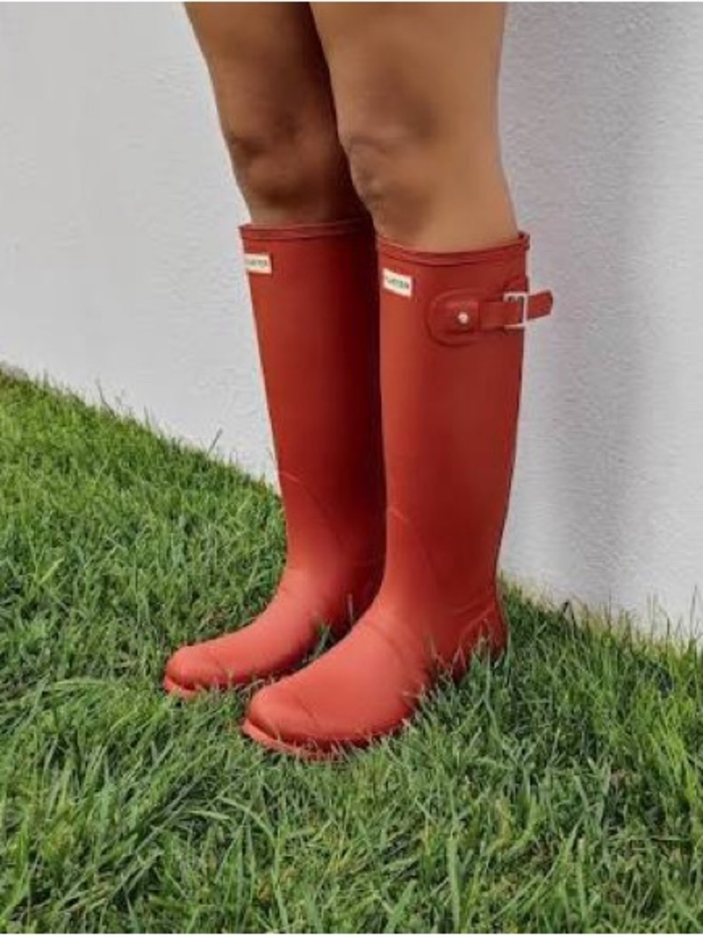 Hunter Tall Rain Boots in Red